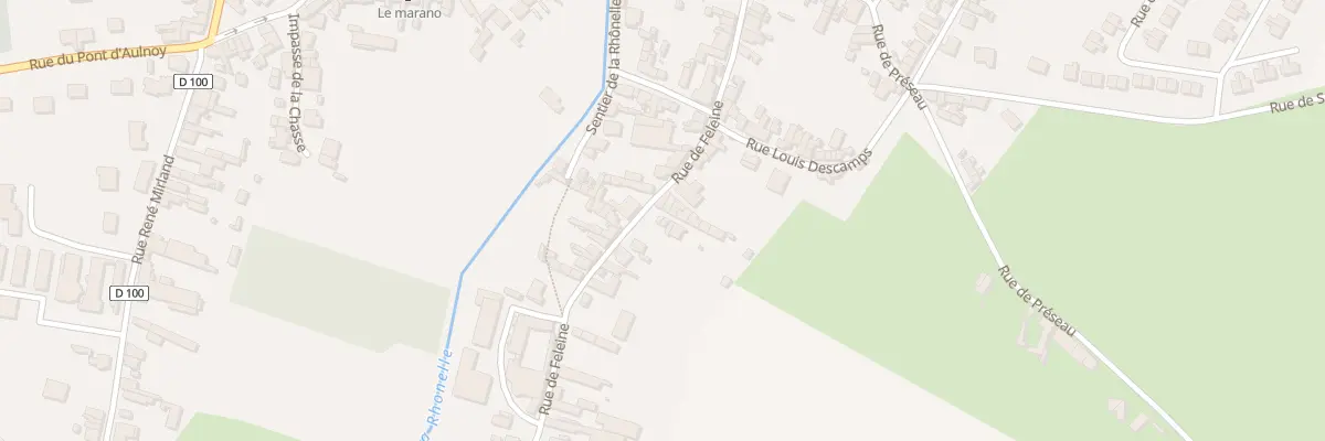 Plan du 25A Rue de Feleine à Aulnoy-lez-Valenciennes