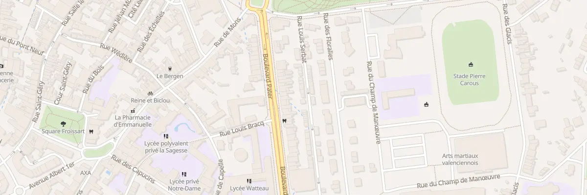 Plan du 21 Bd Pater à Valenciennes