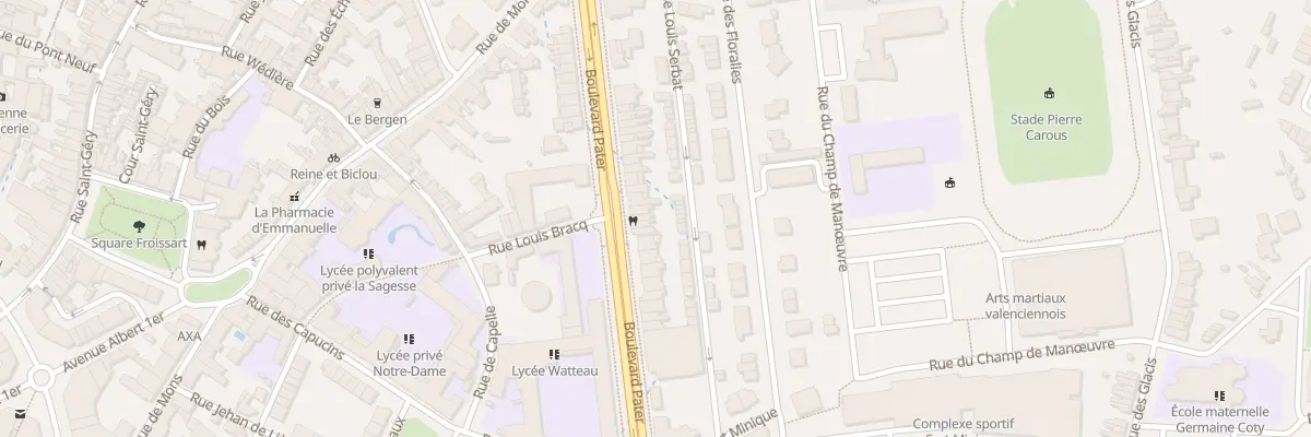 Plan du 31 Bd Pater à Valenciennes