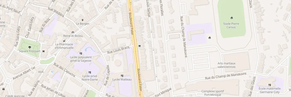 Plan du 35 Bd Pater à Valenciennes