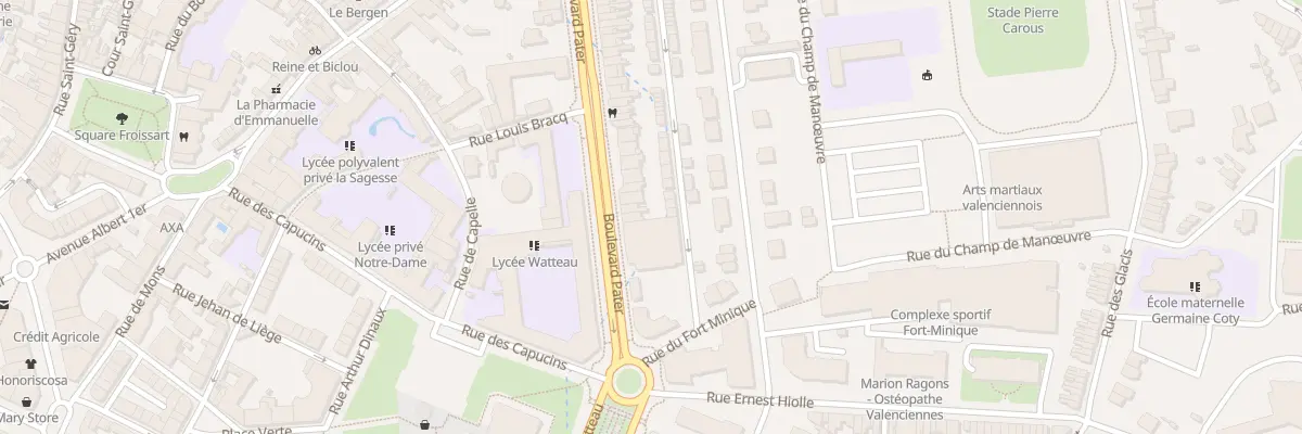Plan du 51 Bd Pater à Valenciennes
