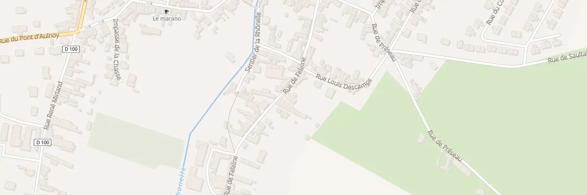Plan du 23 Rue de Feleine à Aulnoy-lez-Valenciennes