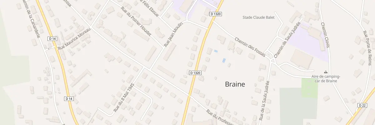 Plan du 21 Rte de Brenelle à Braine