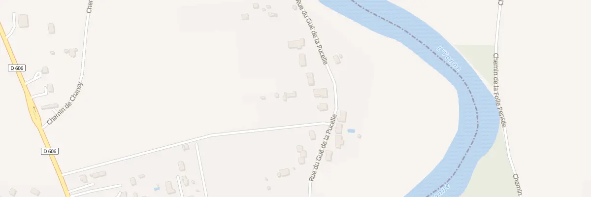 Plan du 41 Rue du Gué de la Pucelle à Appoigny