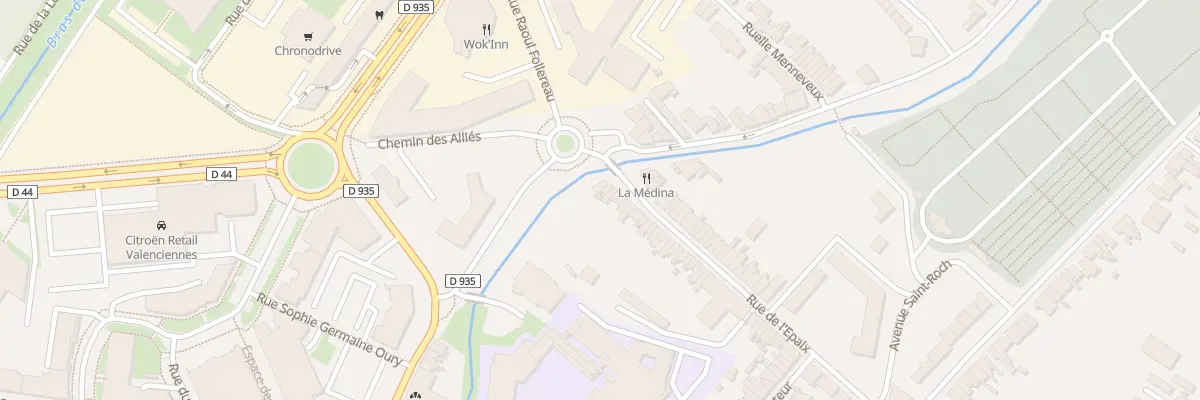 Plan du 75 Rue de l’Epaix à Valenciennes