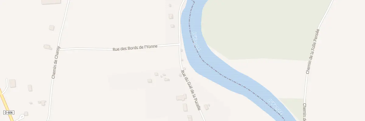 Plan du 64 Rue du Gué de la Pucelle à Appoigny