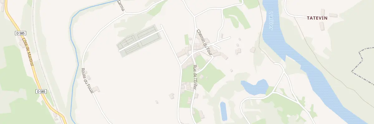 Plan du 5 Rue de l’Abbaye à Chanteuges