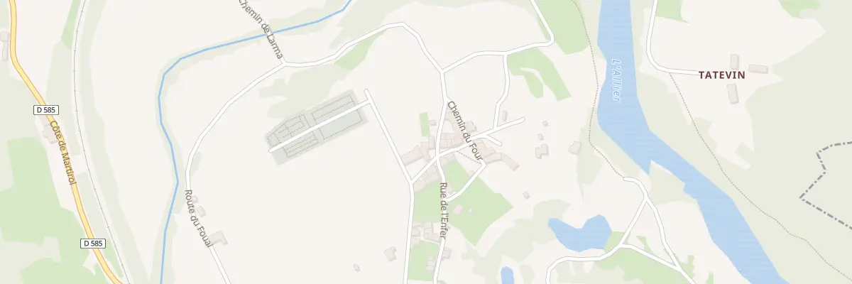 Plan du 2 Rue de l’Abbaye à Chanteuges