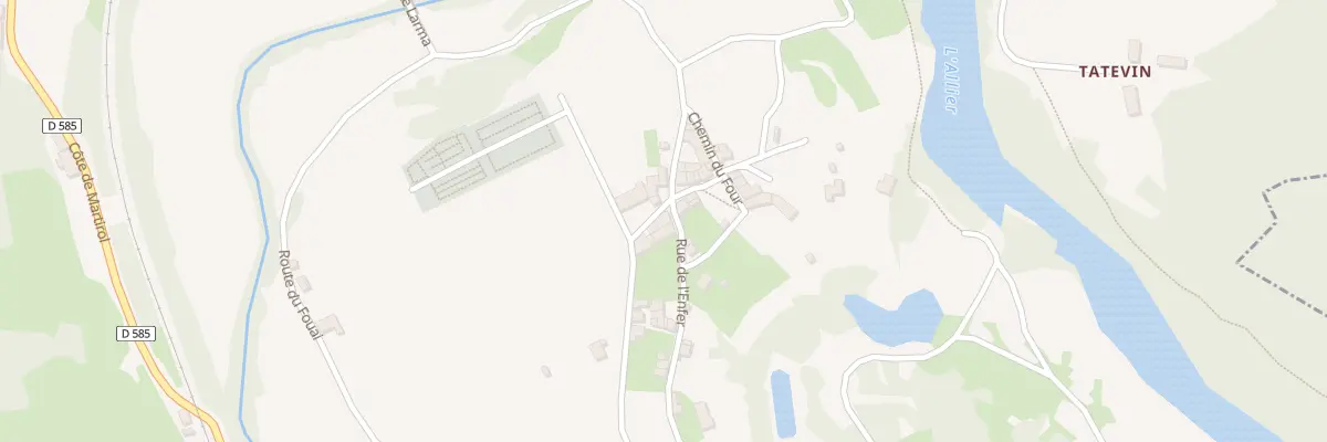 Plan du 5109 La Vialle à Chanteuges