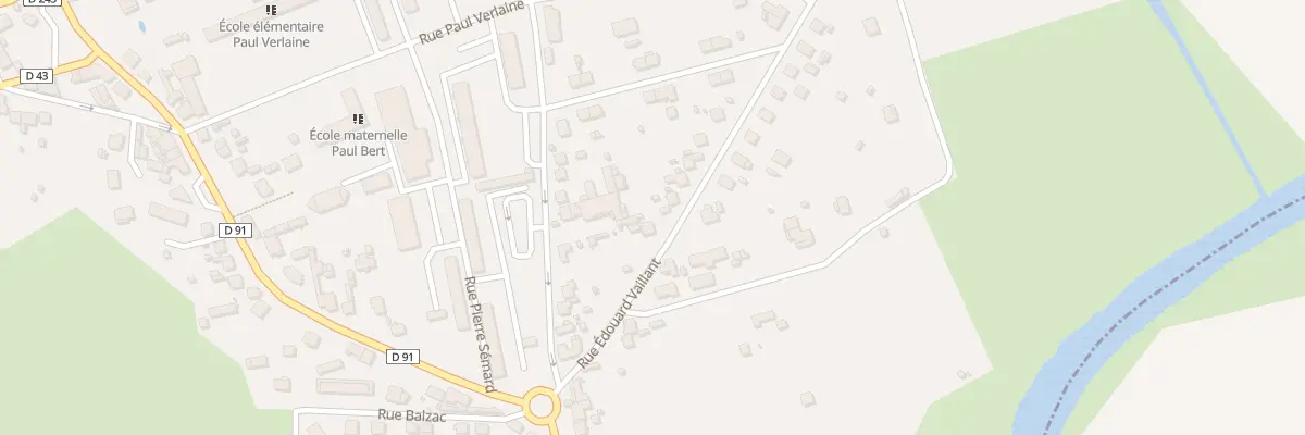 Plan du 9 Rue Edouard Vaillant à Migennes
