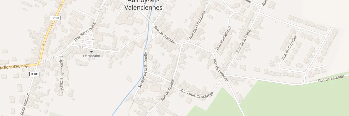 Plan du 2 Rue de Feleine à Aulnoy-lez-Valenciennes