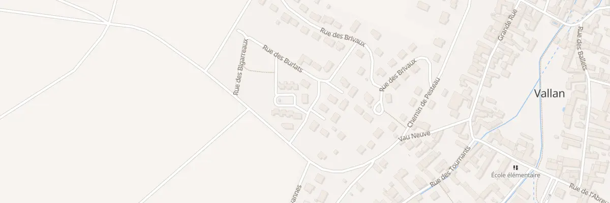 Plan du 3 Rue des Cerisiers à Vallan