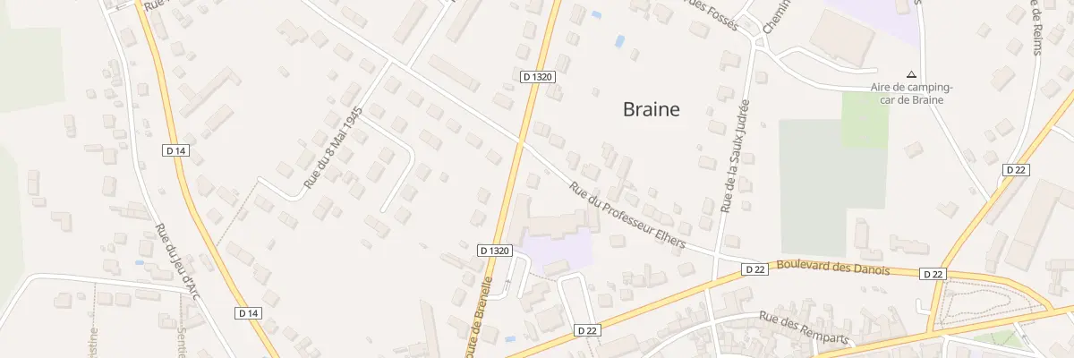 Plan du 14 Rte de Brenelle à Braine