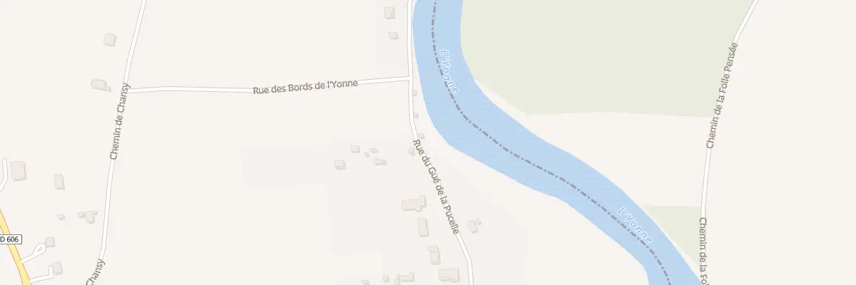 Plan du 58 Rue du Gué de la Pucelle à Appoigny