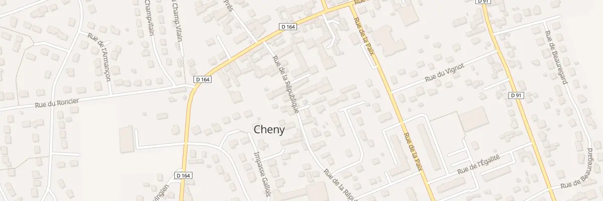 Plan du 9 Rue de la République à Cheny