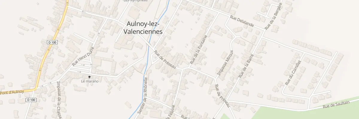Plan du 13B Rue de Preseau à Aulnoy-lez-Valenciennes