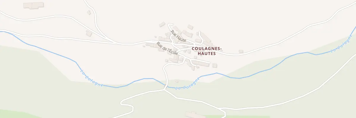 Plan du 5392 Coulagnes Hautes à Monts-de-Randon