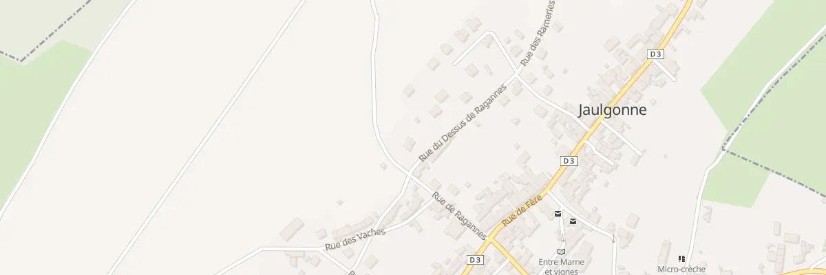 Plan du 1 Rue du Dessus de Ragannes à Jaulgonne