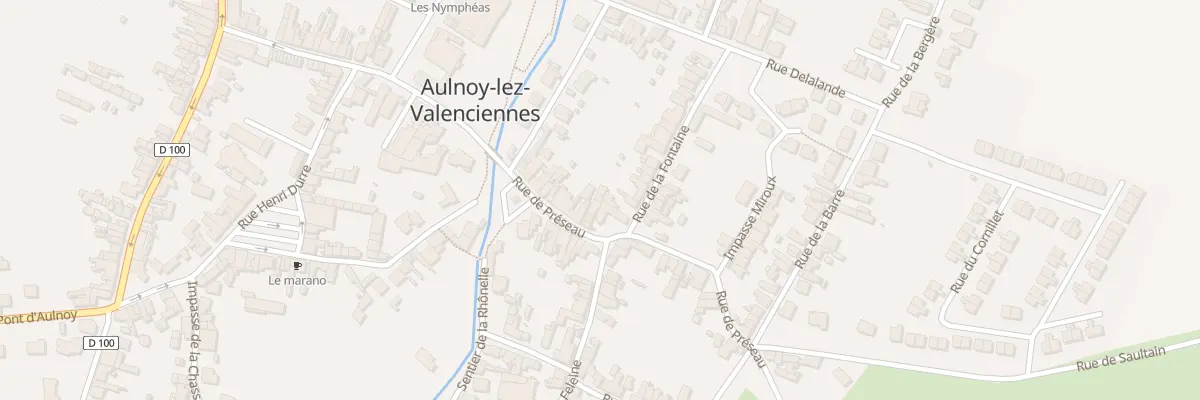 Plan du 11B Rue de Preseau à Aulnoy-lez-Valenciennes