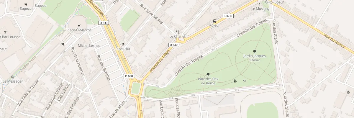 Plan du 20 Av de Liège à Valenciennes