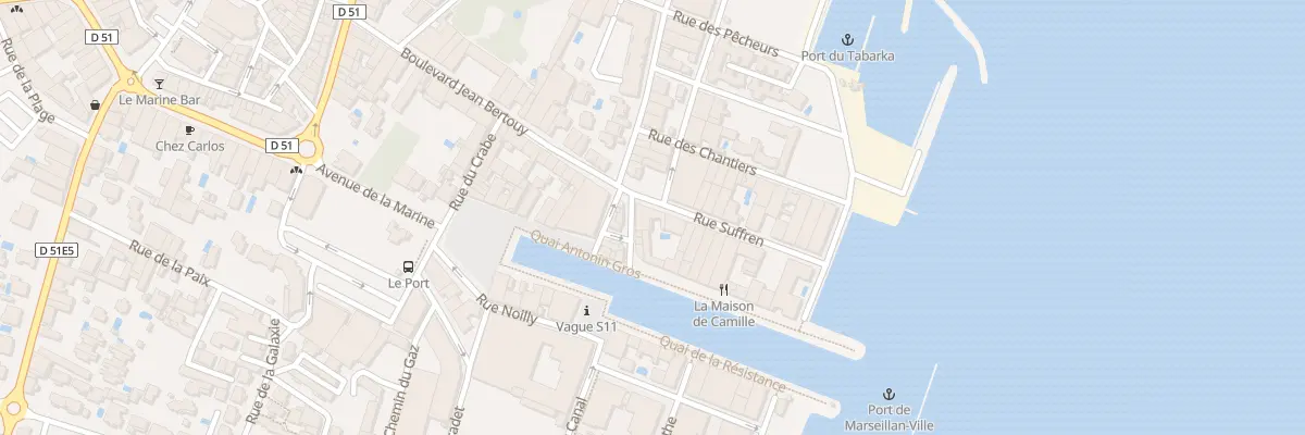 Plan du 21 Rue Suffren à Marseillan