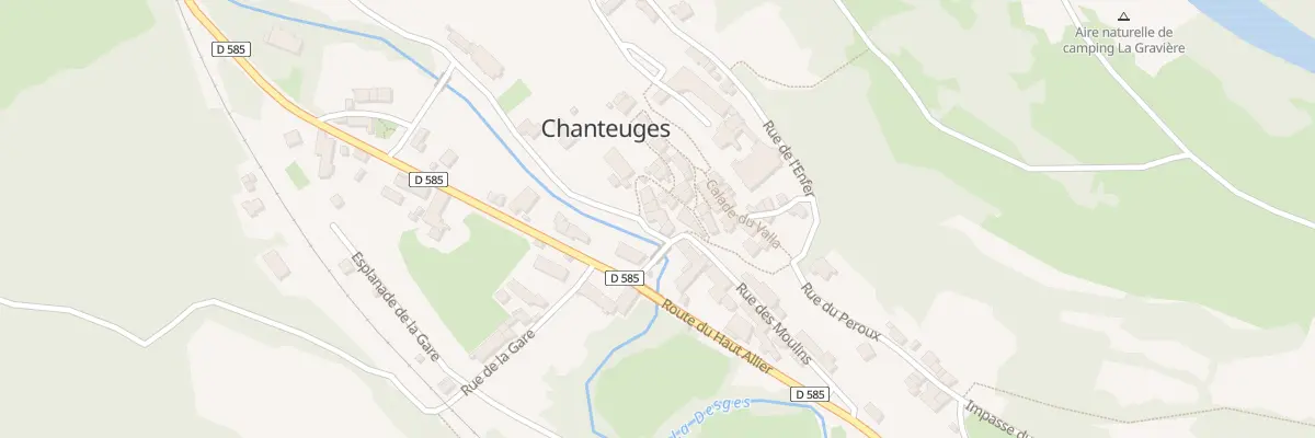 Plan du 5043 Le Bourg à Chanteuges