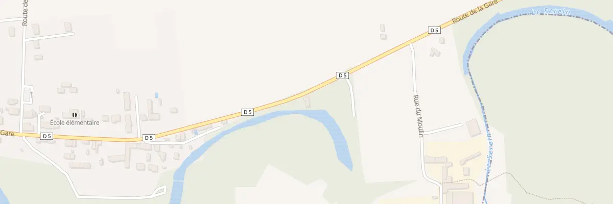 Plan du 44 Rte de la Gare à Bonnard