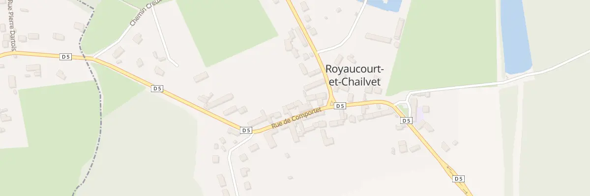 Plan du 5 Rue de Comportet à Royaucourt-et-Chailvet