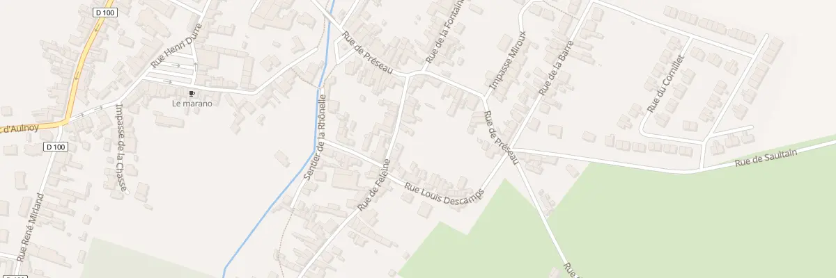 Plan du 13 Rue de Feleine à Aulnoy-lez-Valenciennes