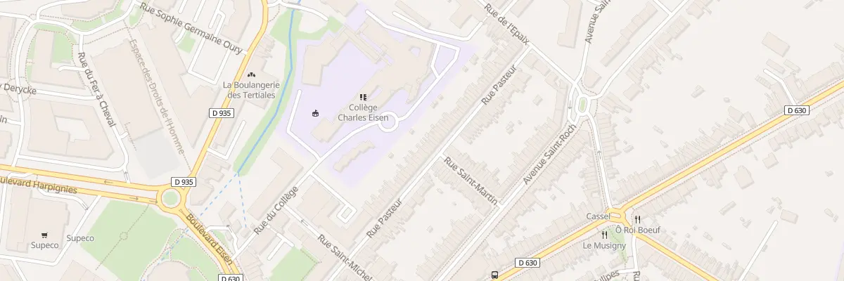Plan du 53 Rue Pasteur à Valenciennes