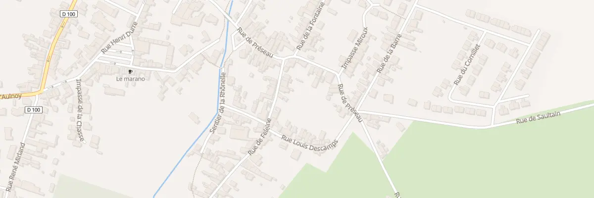 Plan du 11 Rue de Feleine à Aulnoy-lez-Valenciennes
