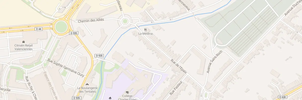 Plan du 45 Rue de l’Epaix à Valenciennes