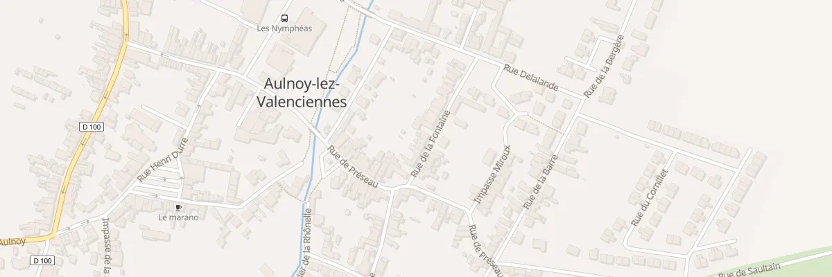 Plan du 7 Rue de la Fontaine à Aulnoy-lez-Valenciennes