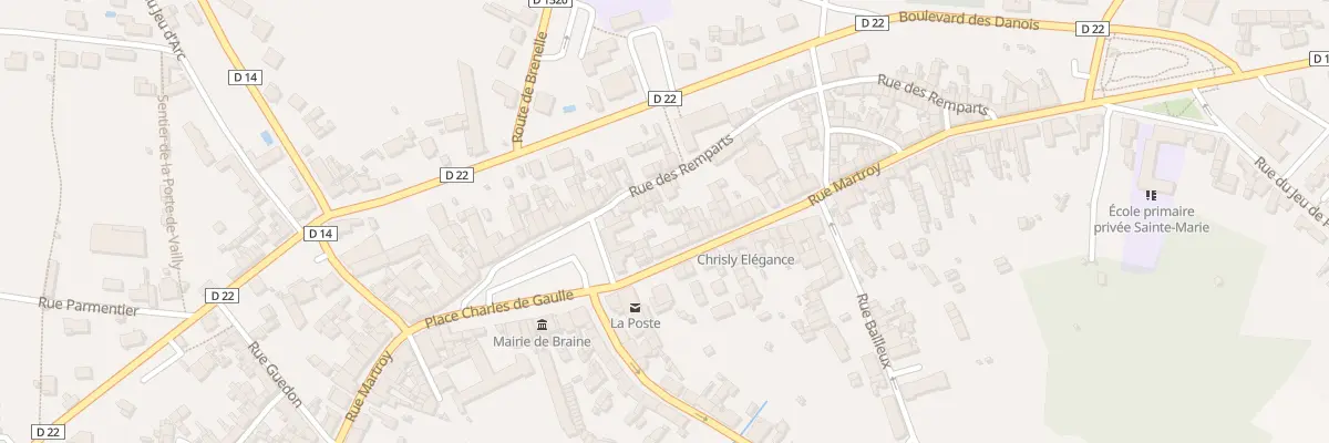 Plan du 55 Rue du Martroy à Braine