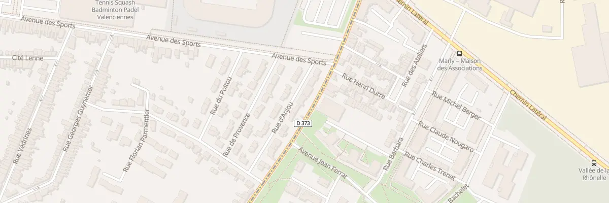 Plan du 7 Rue d’Anjou à Valenciennes