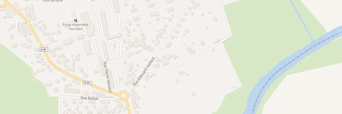 Plan du 14T Rue Edouard Vaillant à Migennes