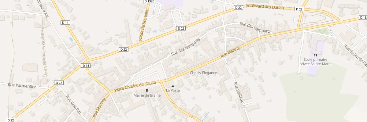 Plan du 59 Rue du Martroy à Braine
