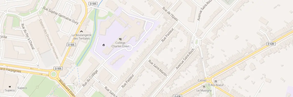 Plan du 59B Rue Pasteur à Valenciennes
