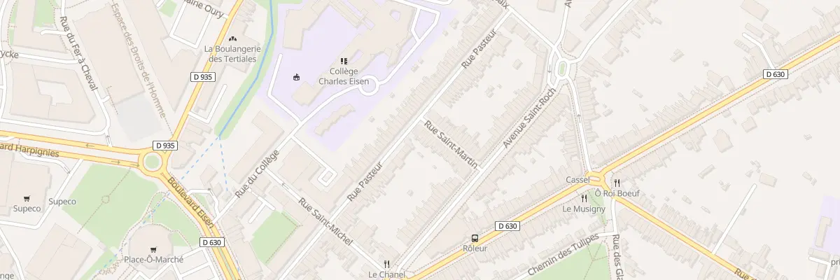 Plan du 2 Rue Saint-martin à Valenciennes