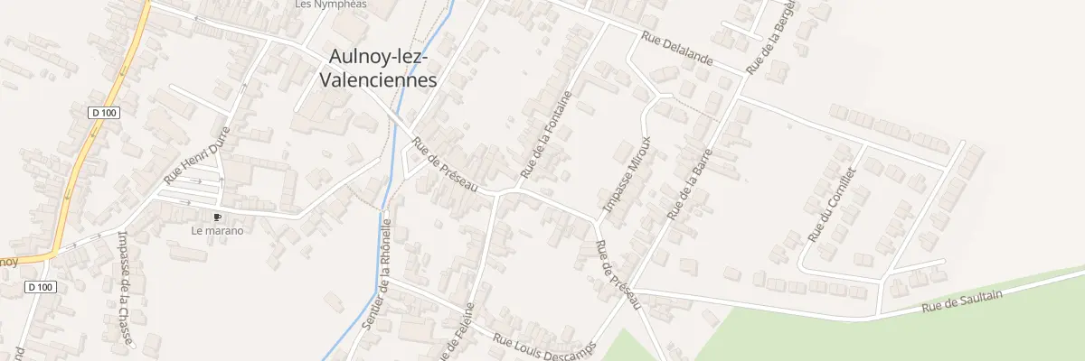 Plan du 2 Rue de la Fontaine à Aulnoy-lez-Valenciennes