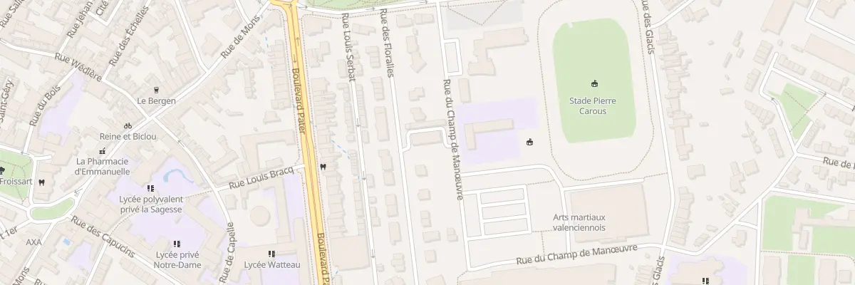 Plan du 14 Rue des Floralies à Valenciennes