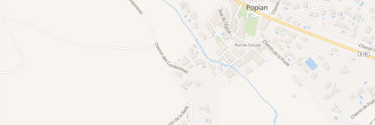 Plan du 6 Che des Condamines à Popian