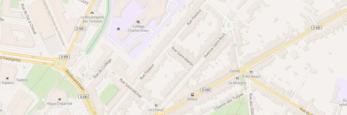 Plan du 8 Rue Saint-martin à Valenciennes