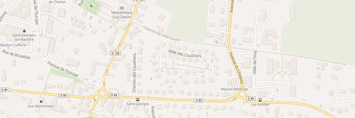 Plan du 17 All des Coudriers à Saint-Georges-sur-Baulche