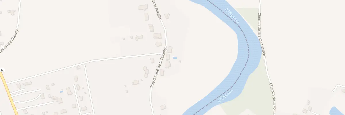 Plan du 18 Rue du Gué de la Pucelle à Appoigny