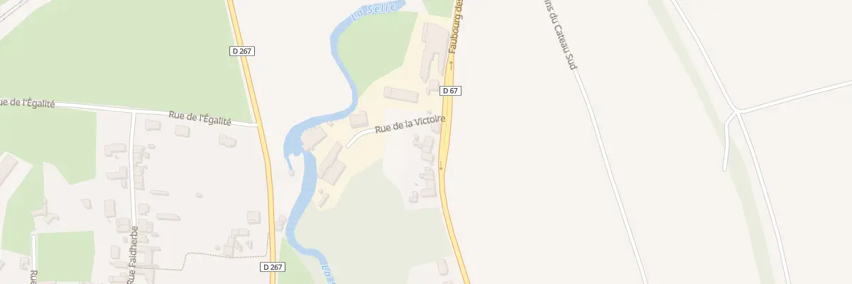 Plan du 15 Fg des Alliés à Saint-Benin