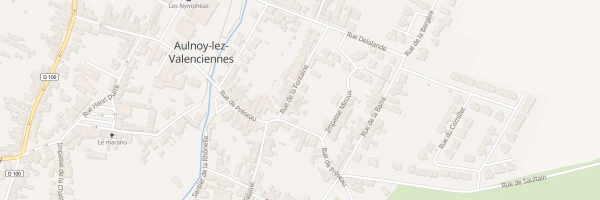 Plan du 8 Rue de la Fontaine à Aulnoy-lez-Valenciennes