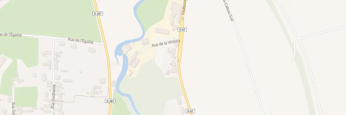 Plan du 11 Fg des Alliés à Saint-Benin