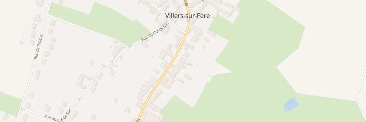 Plan du 16 Rue Saint Denis à Villers-sur-Fère