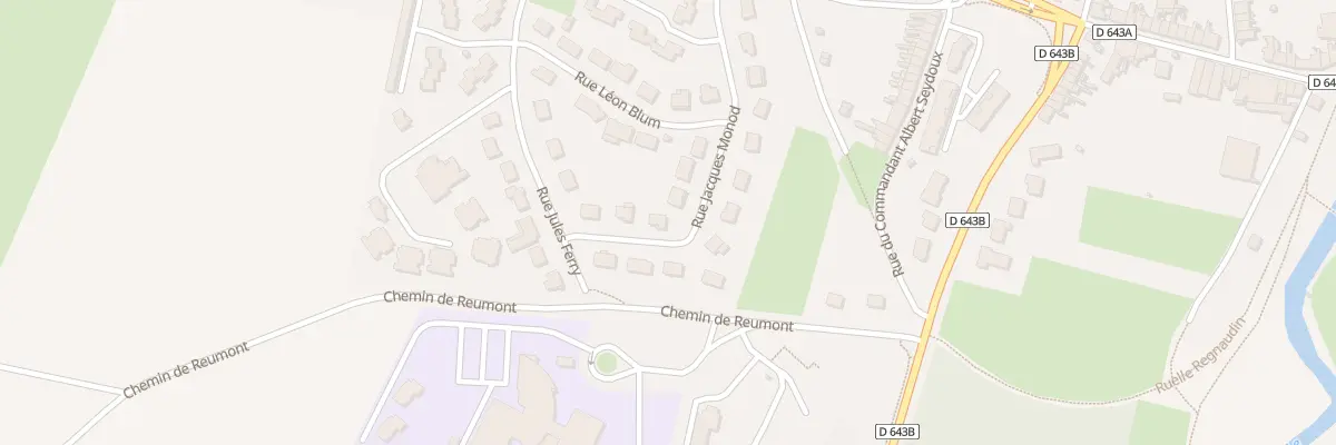 Plan du 8 Rue Jacques Monod au Cateau-Cambrésis
